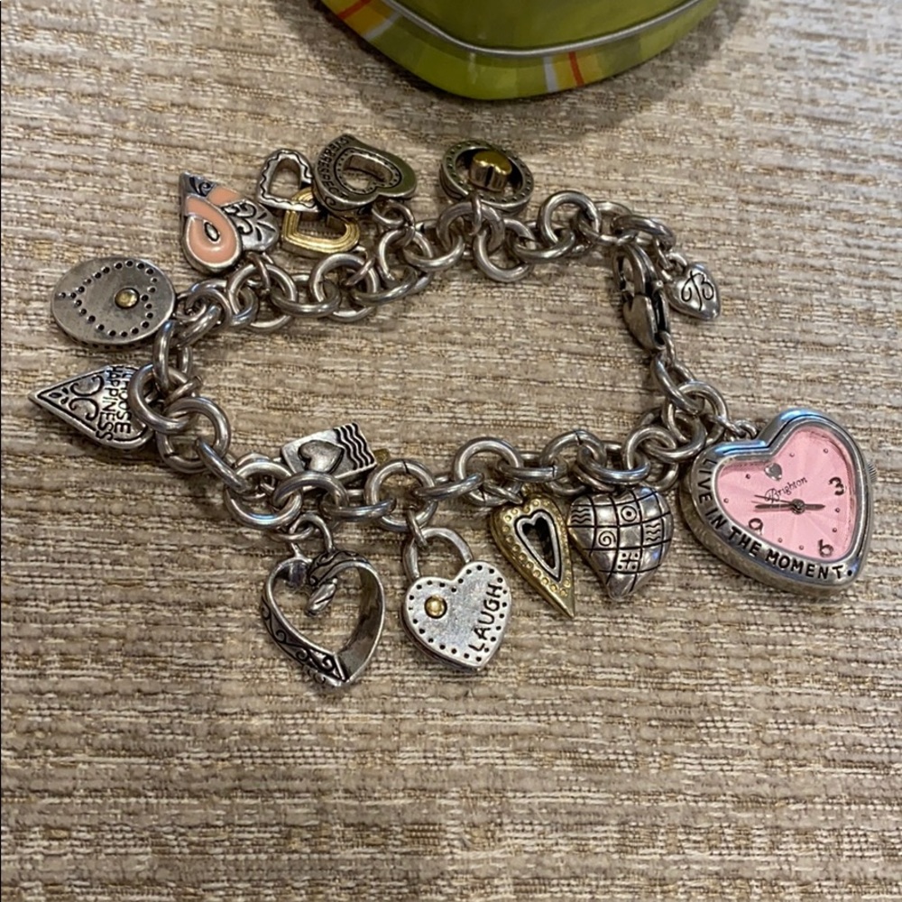 Silver Brighton heart bracelet